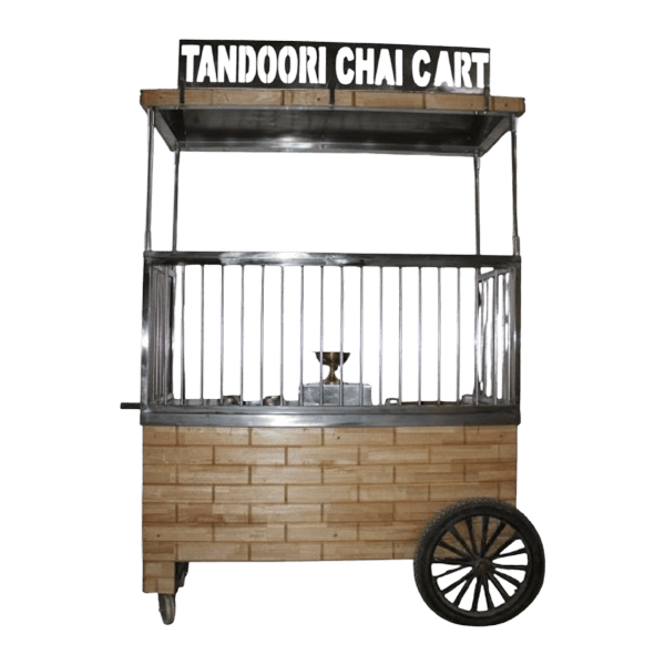 Wooden Design Chai Cart Coal fired