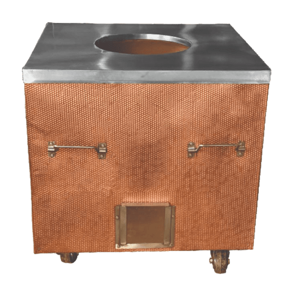Copper Square Hammmered Tandoor